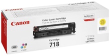 Картридж Canon Cartridge 718 Y (2659B002) для Canon LBP 7200/7660,  LaserBase MF720C Series i-Sensys, Y, 2,9K