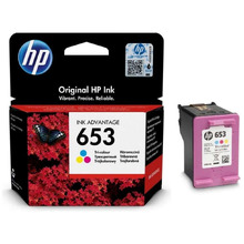 Оригинальный струйный картридж HP 653 Ink Advantage для HP DeskJet Plus Ink Advantage 6075/6475, Tri-Color.