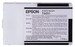 Картридж струйный Epson C13T605100 для Epson Stylus PRO 4880, Photo Black, 110ml