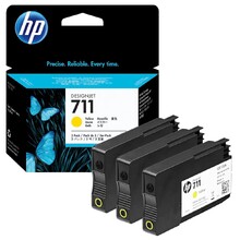 Картридж струйный HP CZ136A №711, комплект из 3 картриджей для HP Designjet T100/T120/T125/T130/ T520/T525/T530, Y, 29ml