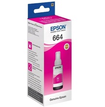 Чернила Epson C13T66434A с пурпурными чернилами для L100/110/200/210/300/355/550/555, magenta, 70ml