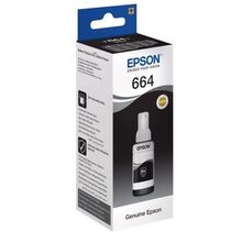 Чернила Epson C13T66414A с черными чернилами для L100/110/200/210/300/355/550/555, black, 70ml